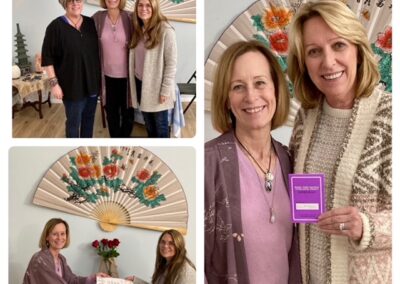 Collage of Jikiden Reiki students receiving certificates