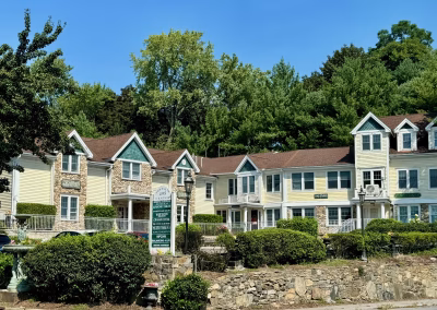 Exterior of the Townsend Center building at 495 Main Street, Armonk, NY